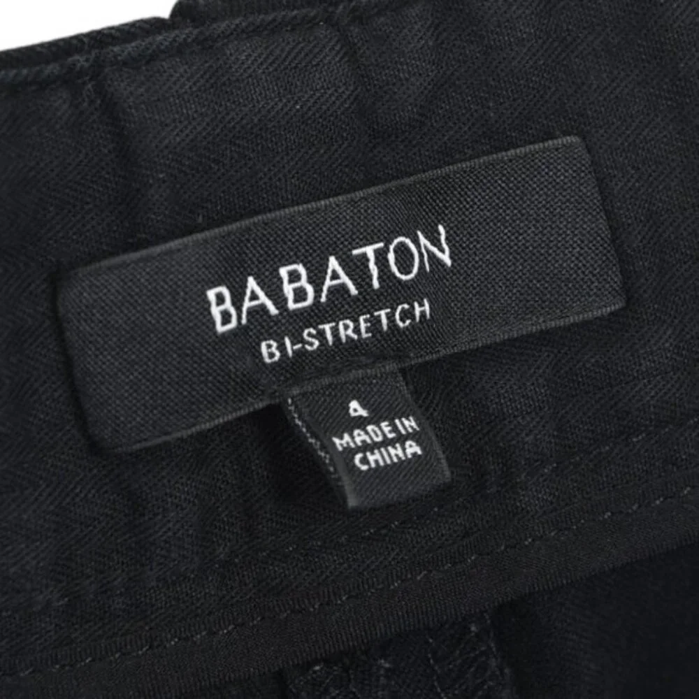 Aritzia Babaton Black Bi Stretch Ellis Low Rise Slim Leg  Ankle Size 4 - Picture 6 of 10